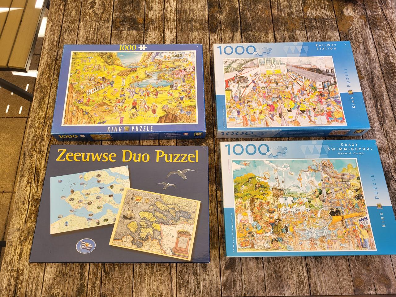 4 puzzles samen voor 7,50