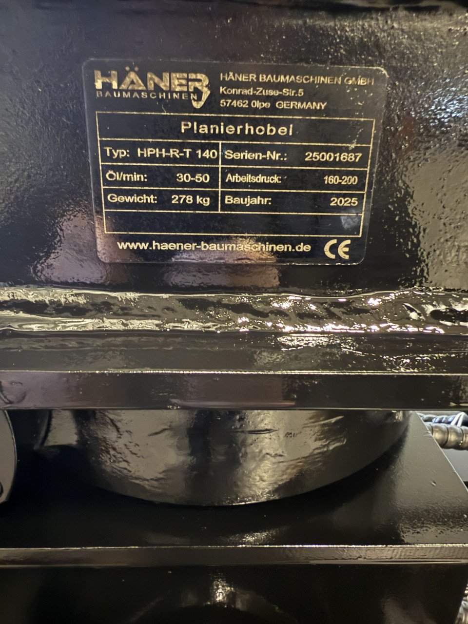 Häner HPH-R-T 140 EGALISATIEFRAME VLAKRAAM SCHUIF CW05