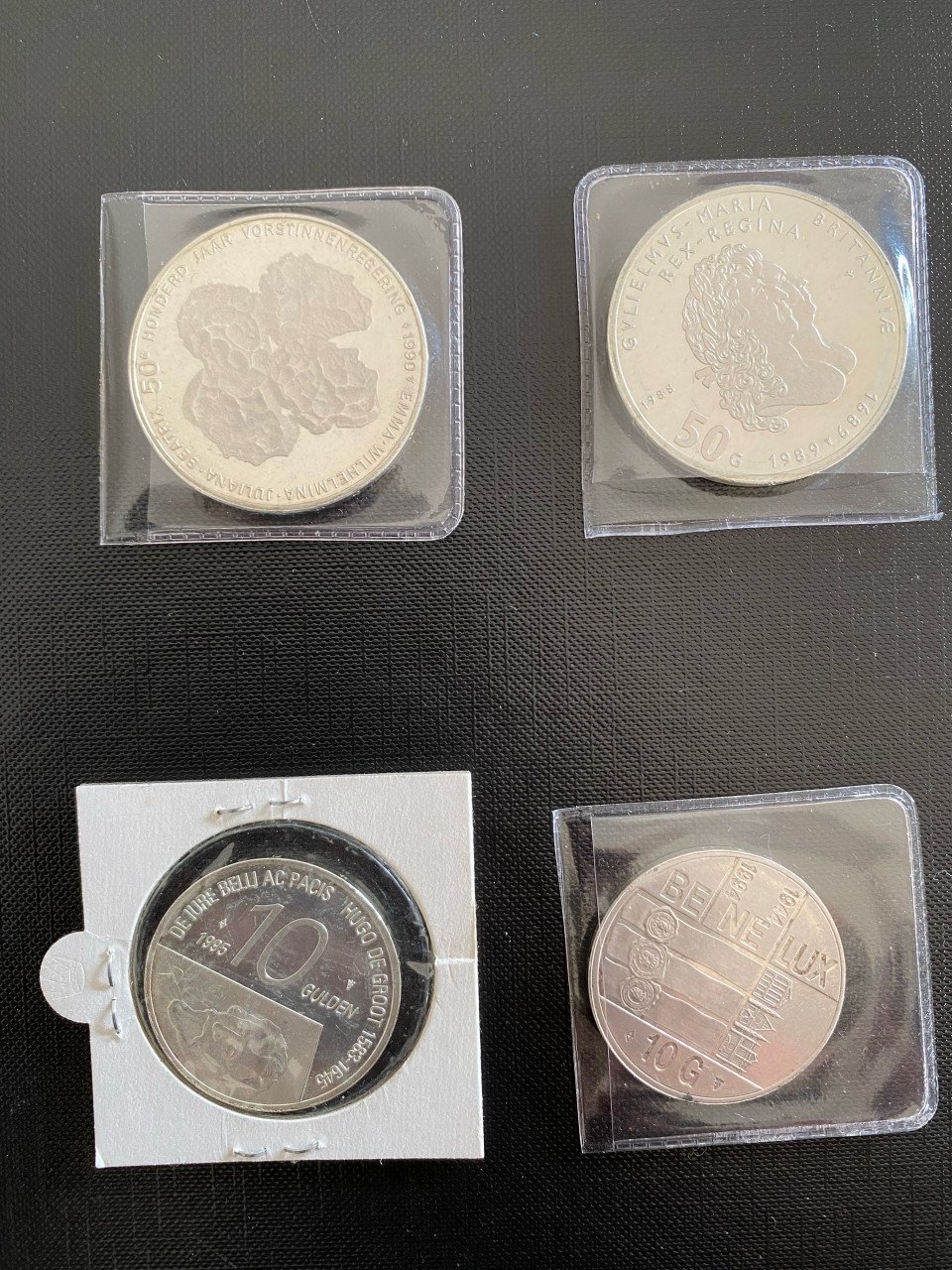 4 Zilveren munten Beatrix