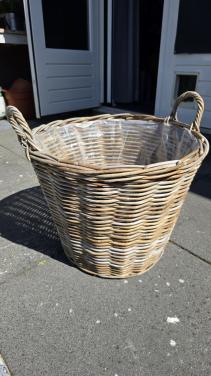 Grote rotan (rieten) mand 50cm