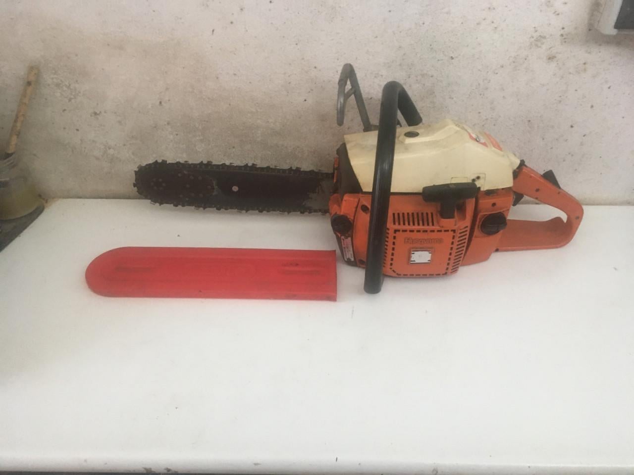 Oldtimer kettingzaag motorzaag husqvarna 44 44cc tweetaktmotor