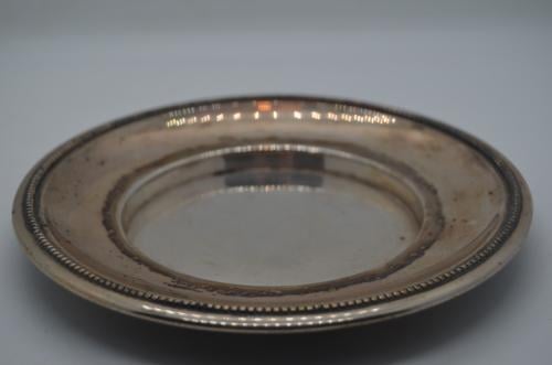 Verzilverd antiek schaaltje / schoteltje.