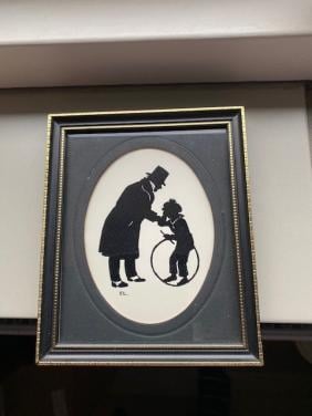 Mooie oude  Dickens prent    (50 jaar oud)