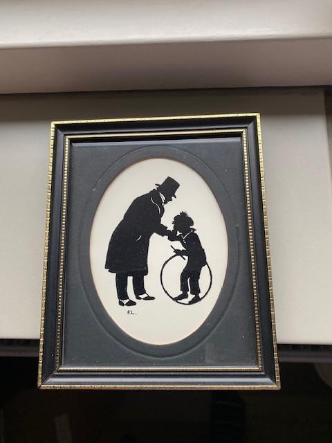 Mooie oude  Dickens prent    (50 jaar oud)