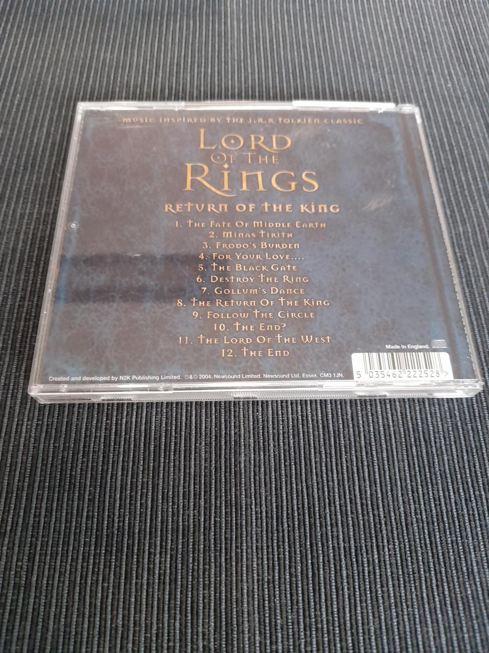 CD lord of the rings, return of the king. Gratis af te halen