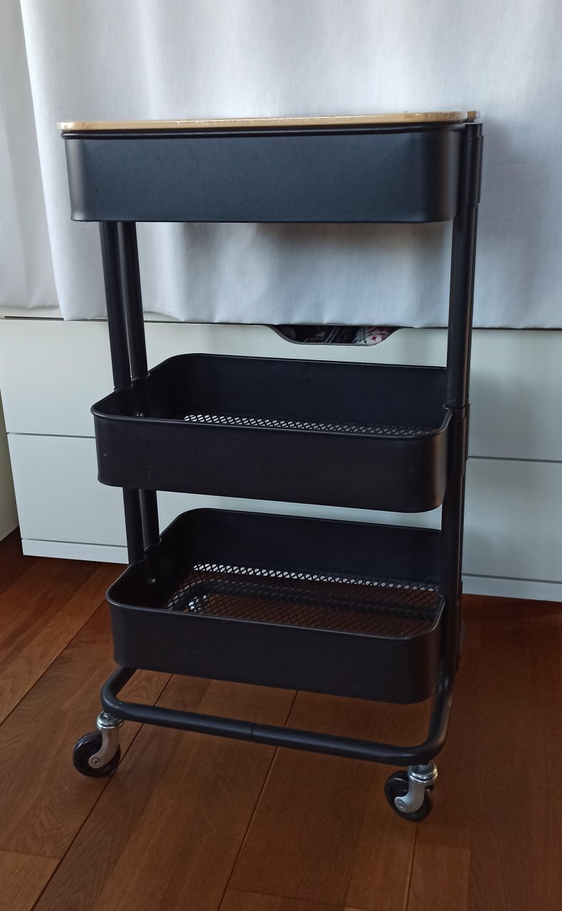 Ikea Raskog roltafel + nieuwe Högsma deksel