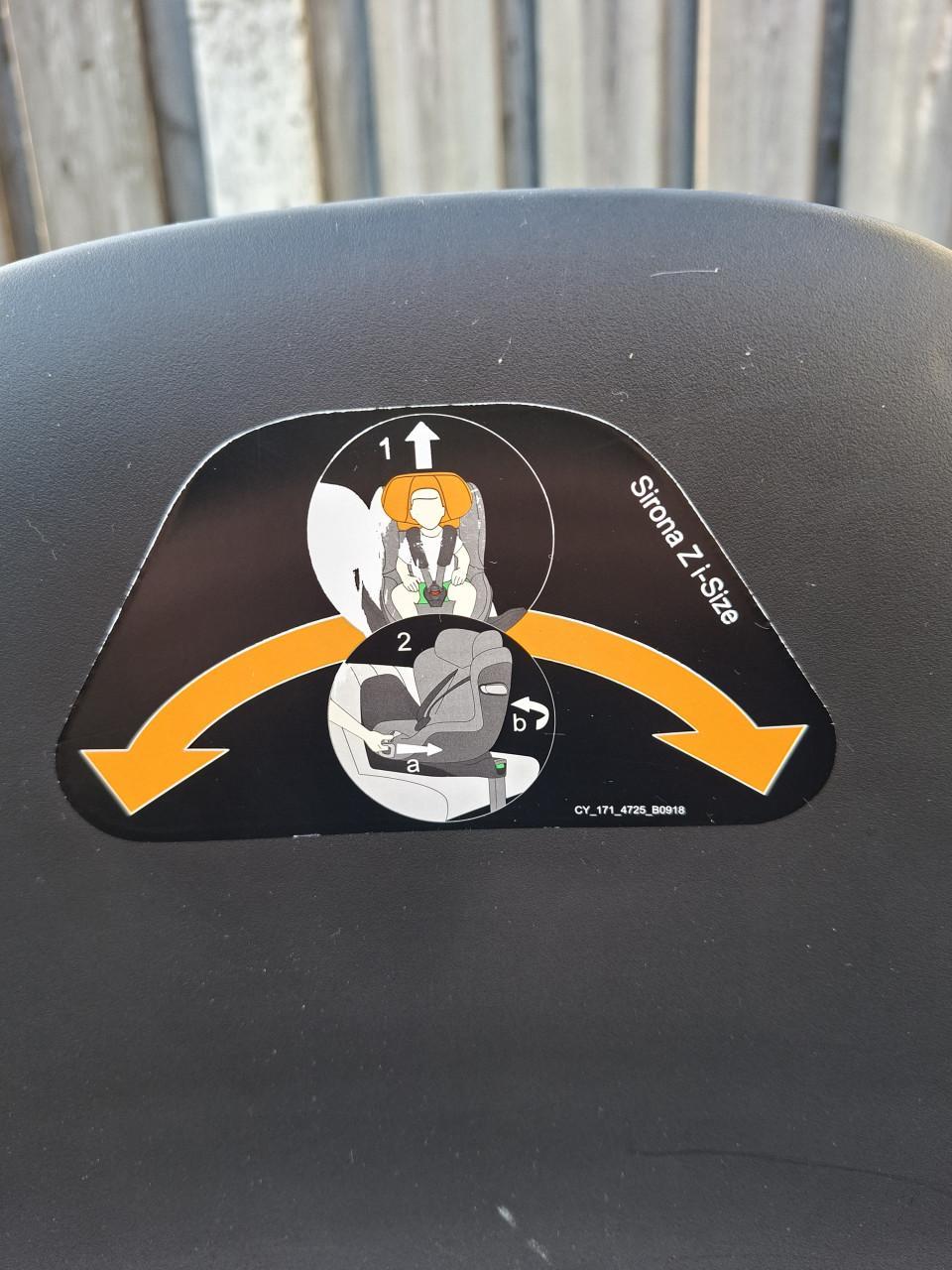 Cybex autostoel met Sirona Z i-Sixe base (360° draaien), isofix & adaptars