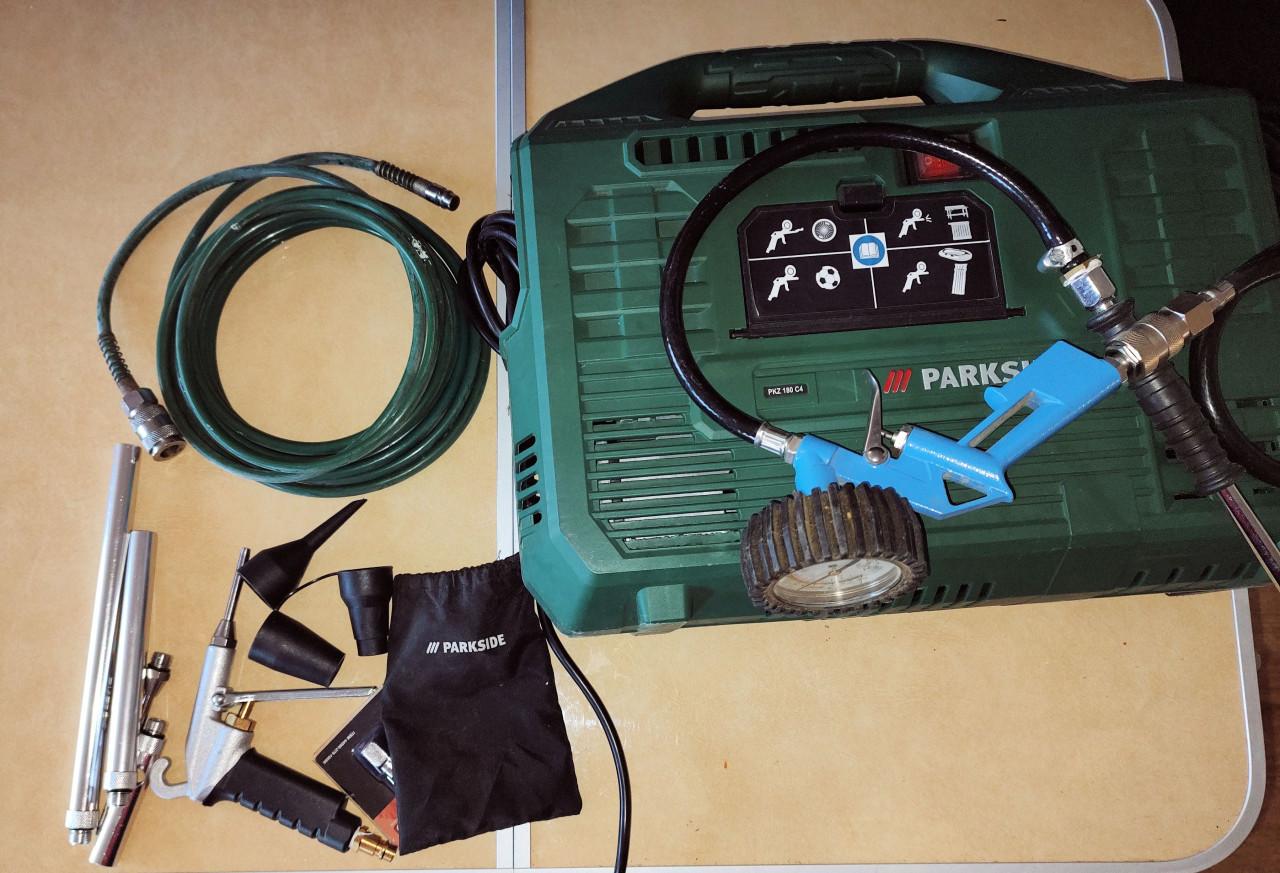 Parkside draagbare luchtcompressor compressor