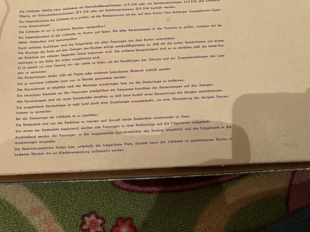 2x Antieke 16 kaars kerstboom verlichting