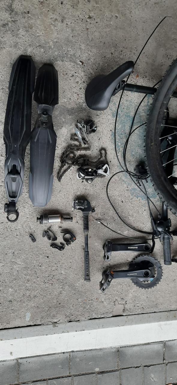 Alles in goede staat ex frame voor cube 27.5 inch wielen banden versn, rem.