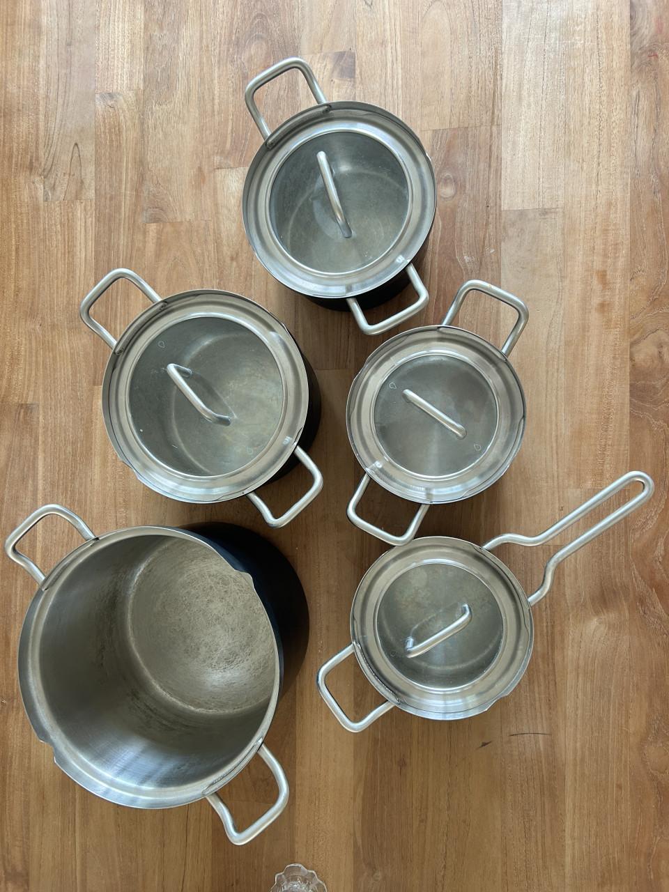 5 delige pannenset BK