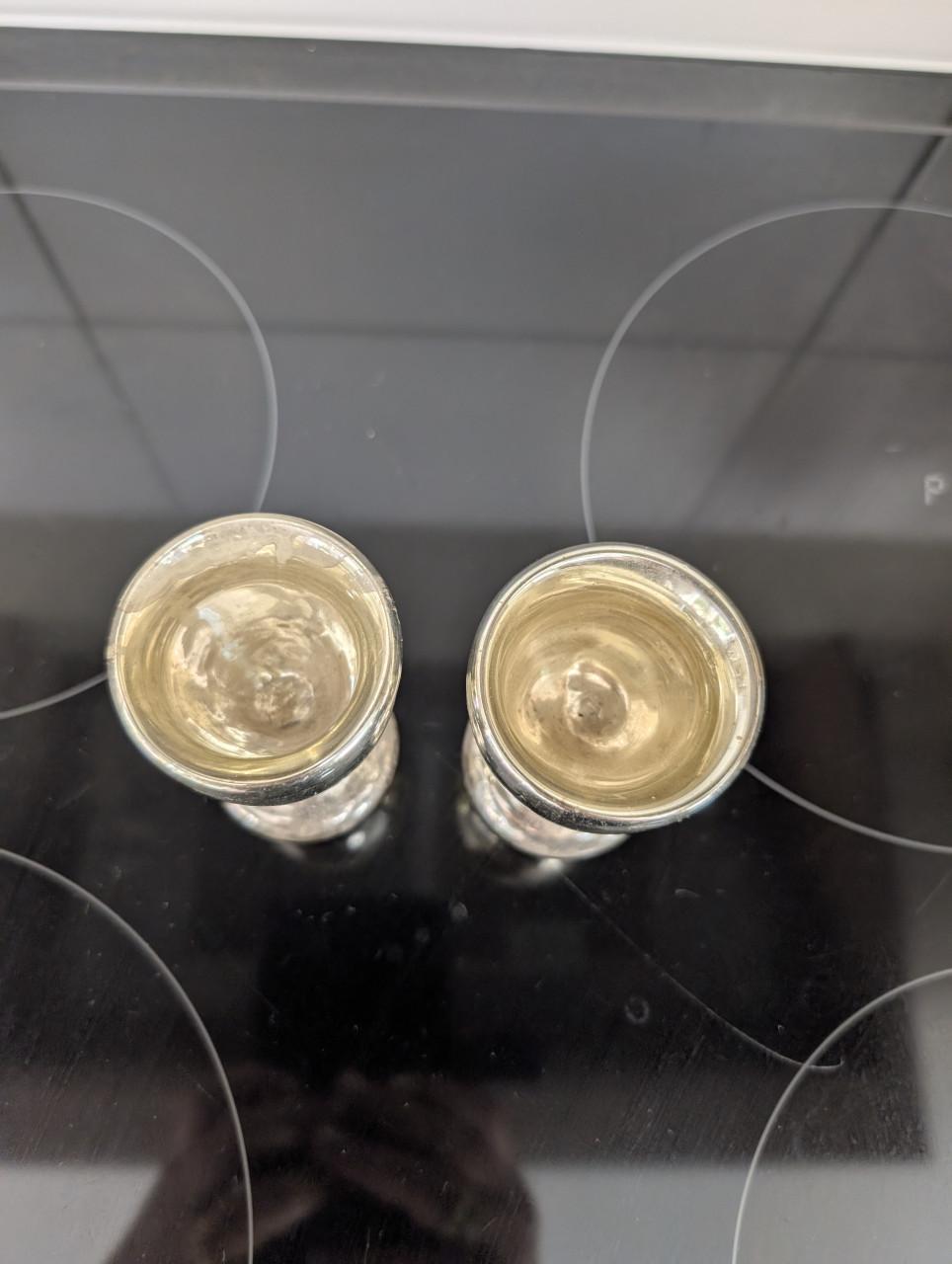 Zilverglas eierdopjes