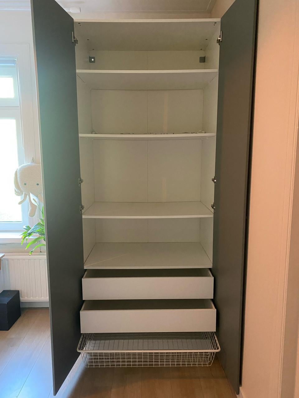 Ikea Pax kast met deuren Reinsvoll 100*58*236 cm