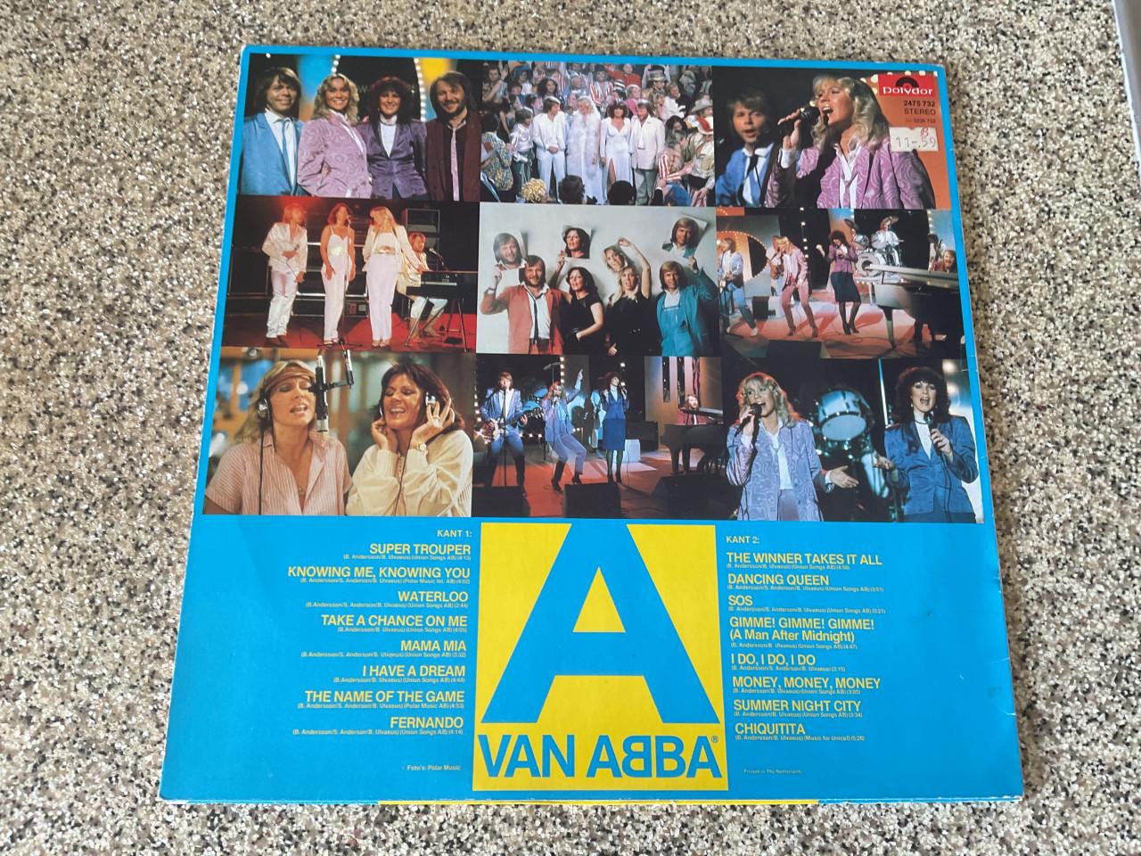 LP van ABBA.    Hun grootste hits.     Van Waterloo tot Super Trooper.