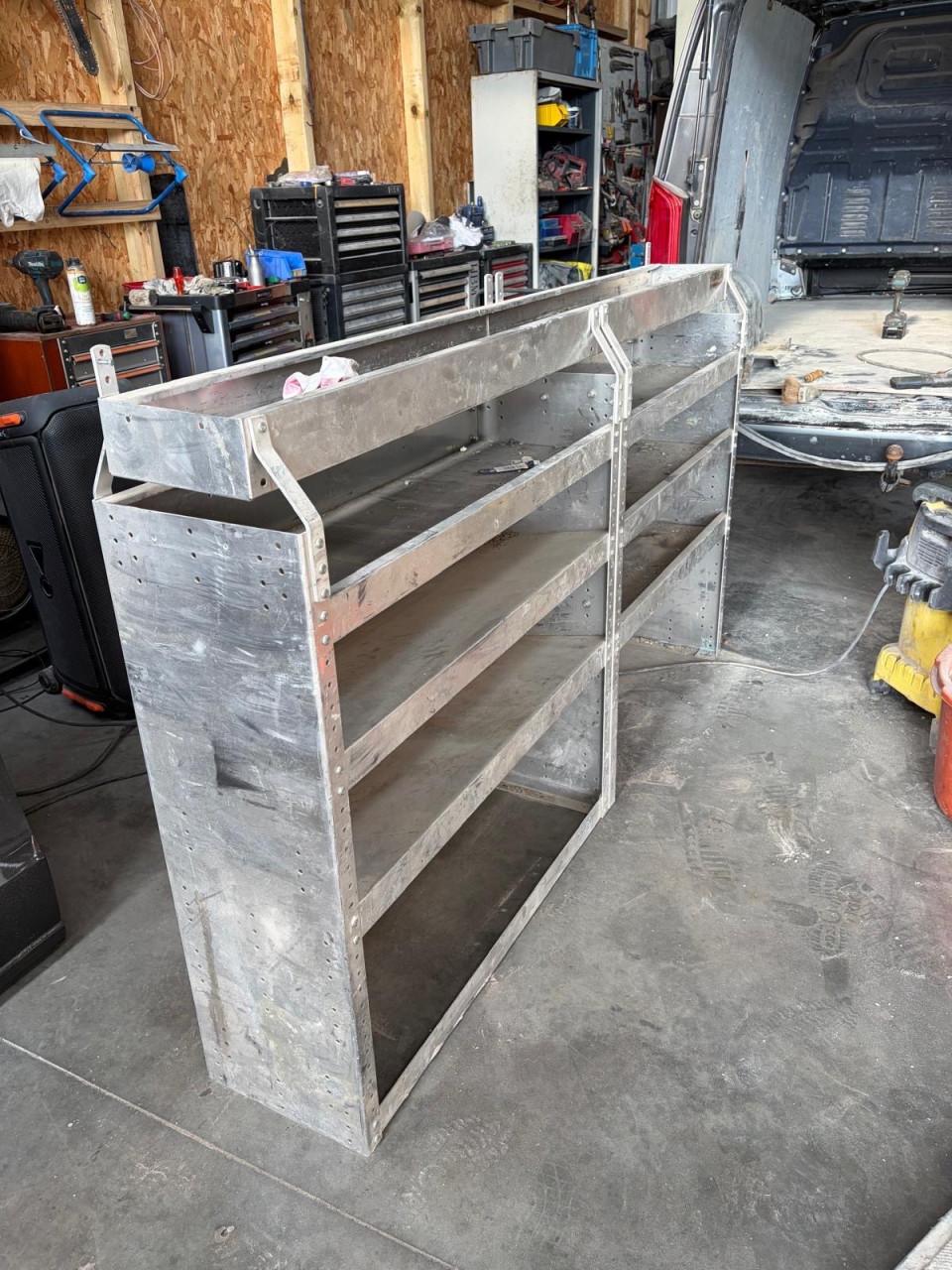 Aluminium bedrijfswagen inrichting/ rek