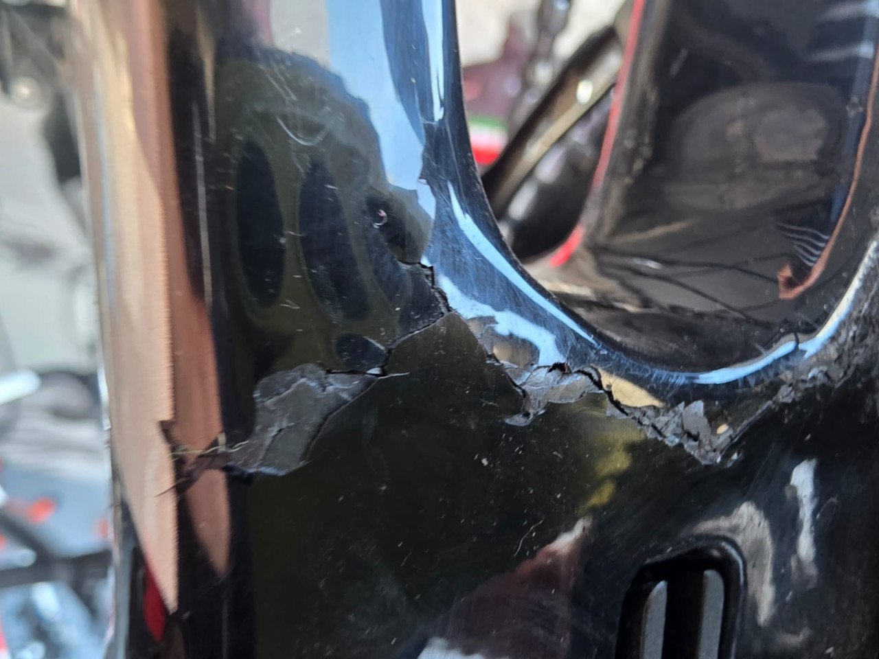 Racefiets schade