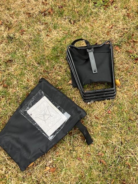 Klein opvouwbaar krukje.  viskruk / camping