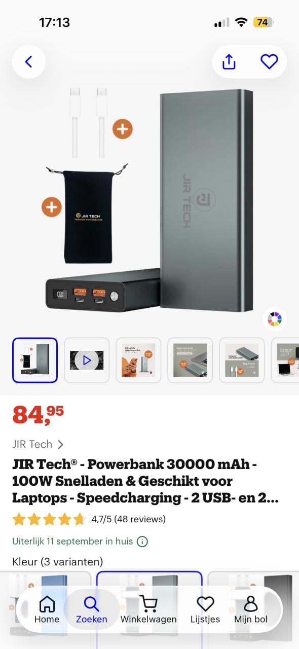 Z.g.a.n. powerbank 30.000mah