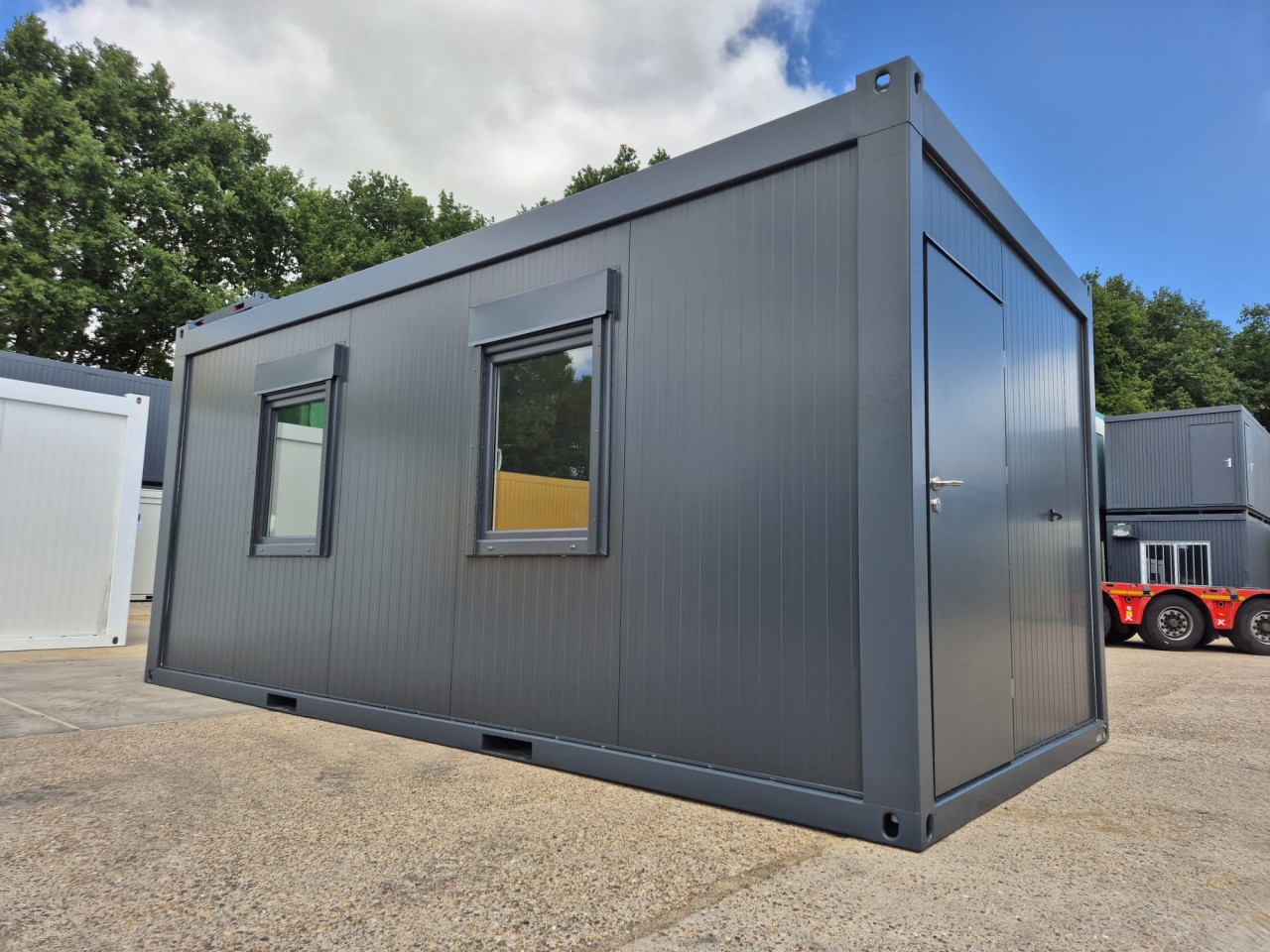 6x3m kantoorunit / woonunit / schaftkeet / bouwkeet nieuw!