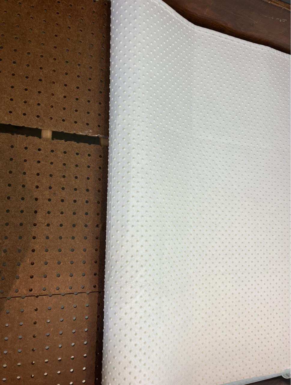 Bruin gebeitst bed hout incl. opbergmanden