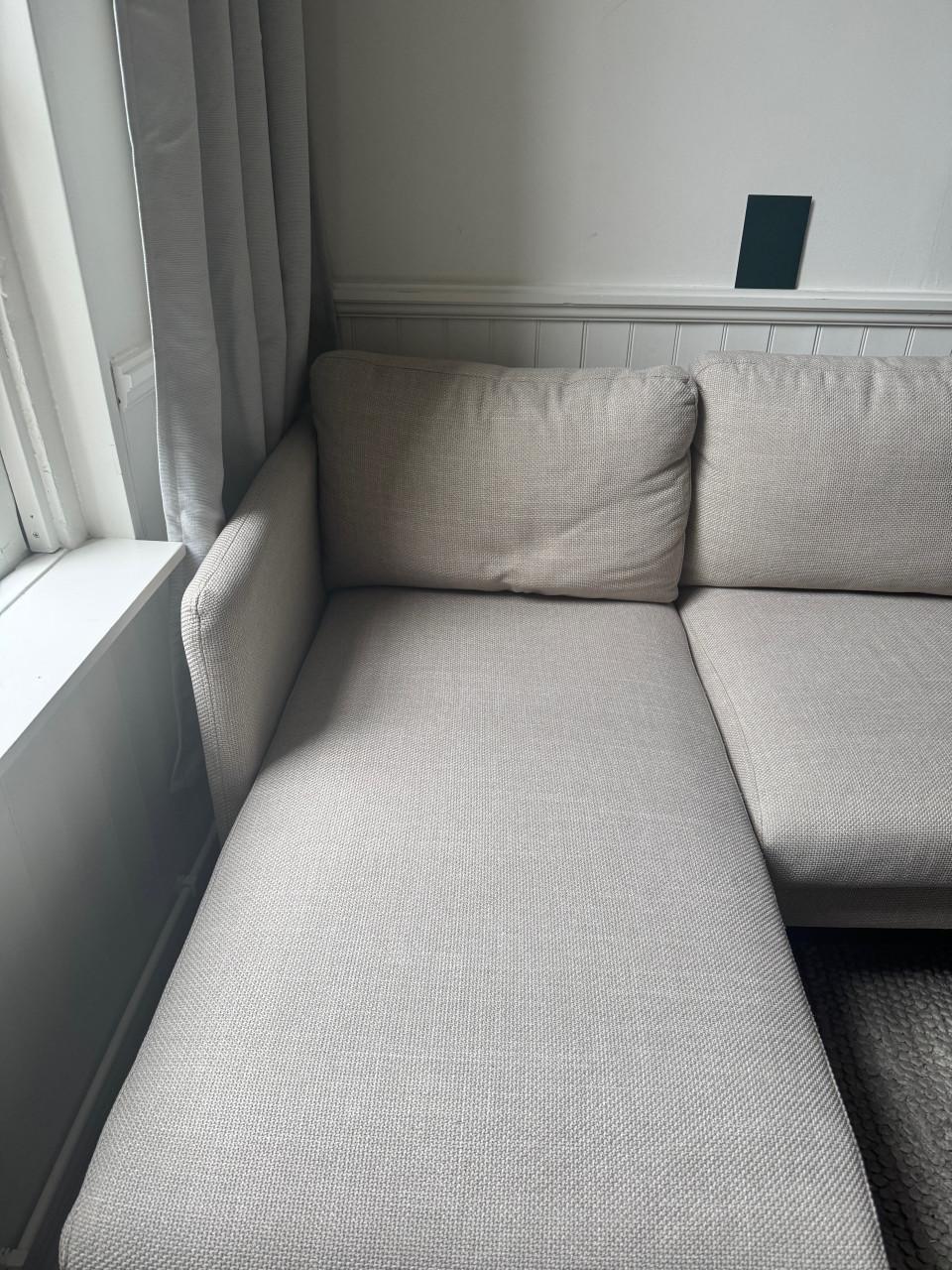 Hoekbank met verplaatsbare chaise longue