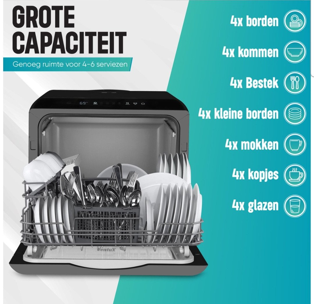 Ventux compacte vaatwasser