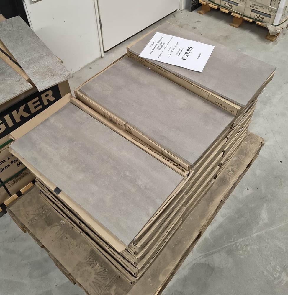 3030-432 22,3 m² betonlook tegels, taupe, 30x60 cm, prijs per m²