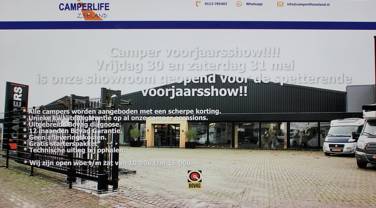 Camper voorjaarsshow, alle Campers tijdens deze dagen met scherpe korting