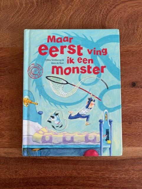 Maar eerst ving ik een monster | prentenboek + vingerpopje