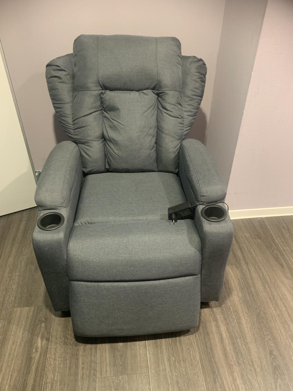 Grijze relax fauteuil