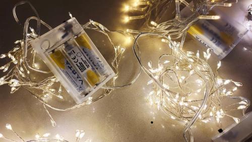 Diverse lichtsnoertjes inclusief batterijen