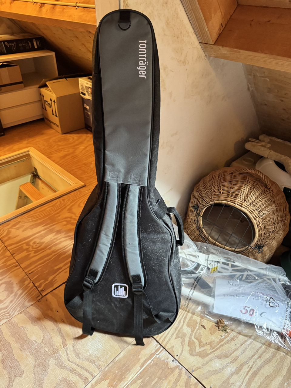 Gitaar Baron Rouge “Noir” met toebehoren