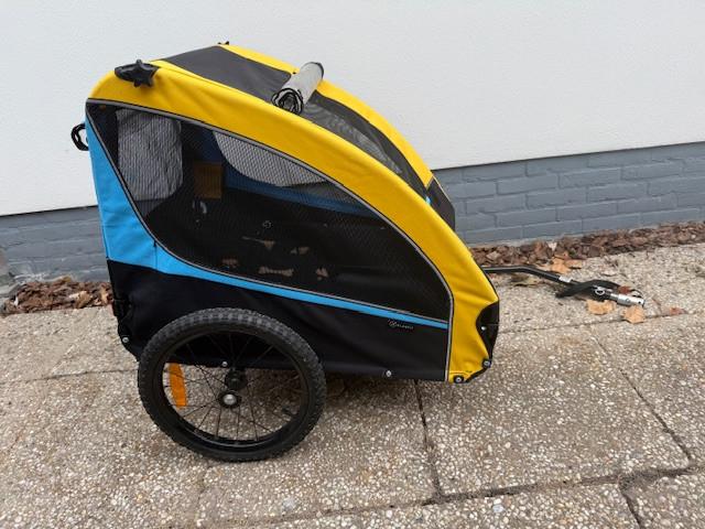 Hondenkar inclusief verbindingsstuk met fiets