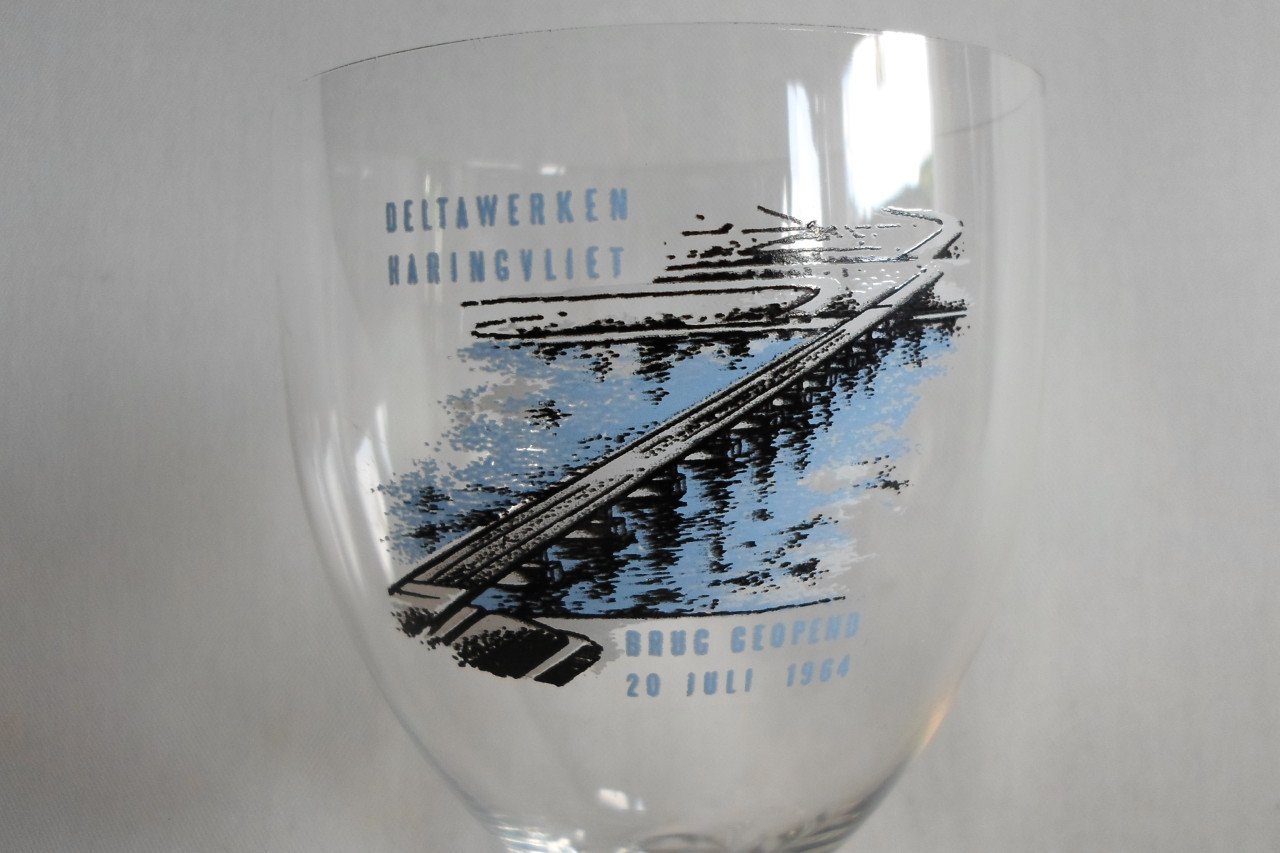 Glas Deltawerken Haringvliet 1964