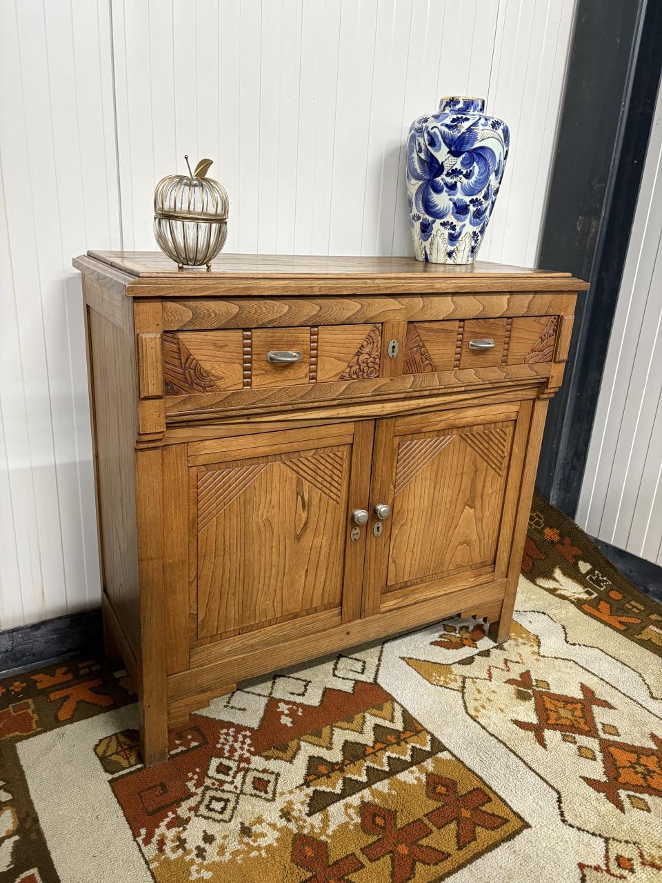 Prachtige antieke eikenhouten kast