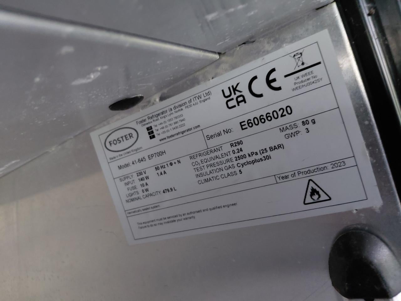 Koelkast merk Foster (horeca kwaliteit)
