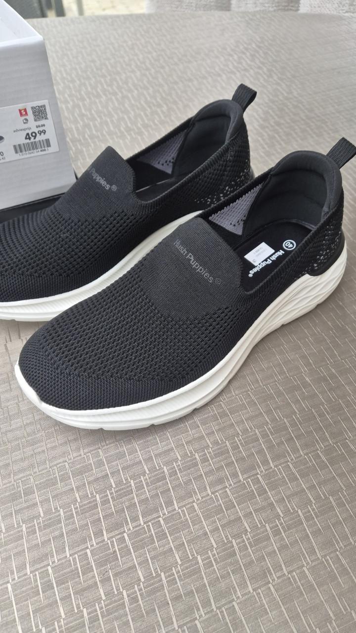 Sneaker dames hush puppies zwart maat 40