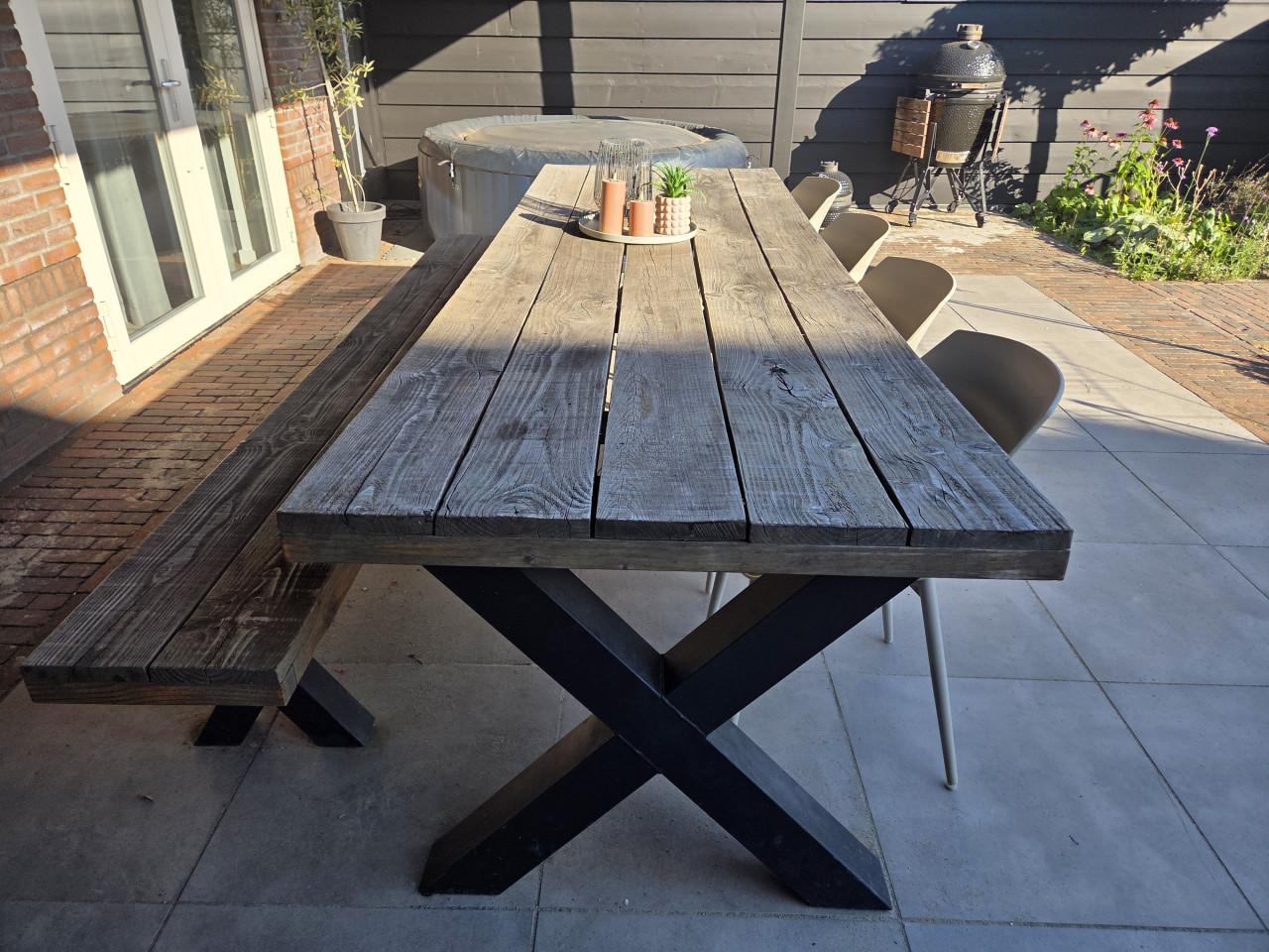 Douglas tuintafel 3m met bankje