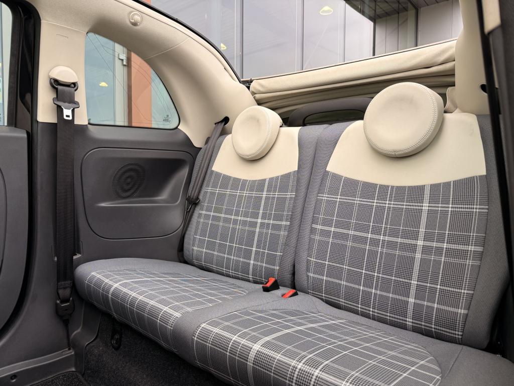 Fiat 500 cabrio lounge 1.2 | automaat | parkeersensoren | led | bluetooth |