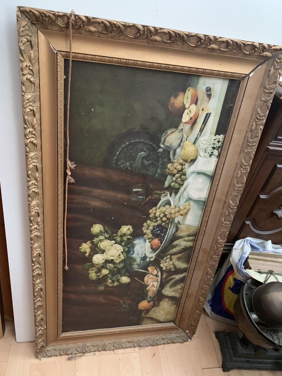 Schilderij met lijst.