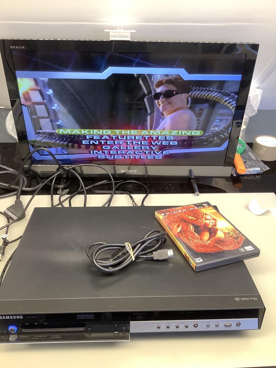 Samsung HDD speler, recorder. DVD-HR753 zonder afstandsbediening.