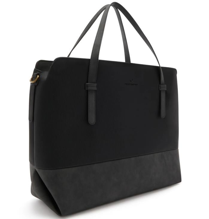 Violet Hamden Essential Bag Zwarte Schoudertas met 13 inch Laptopvak handta