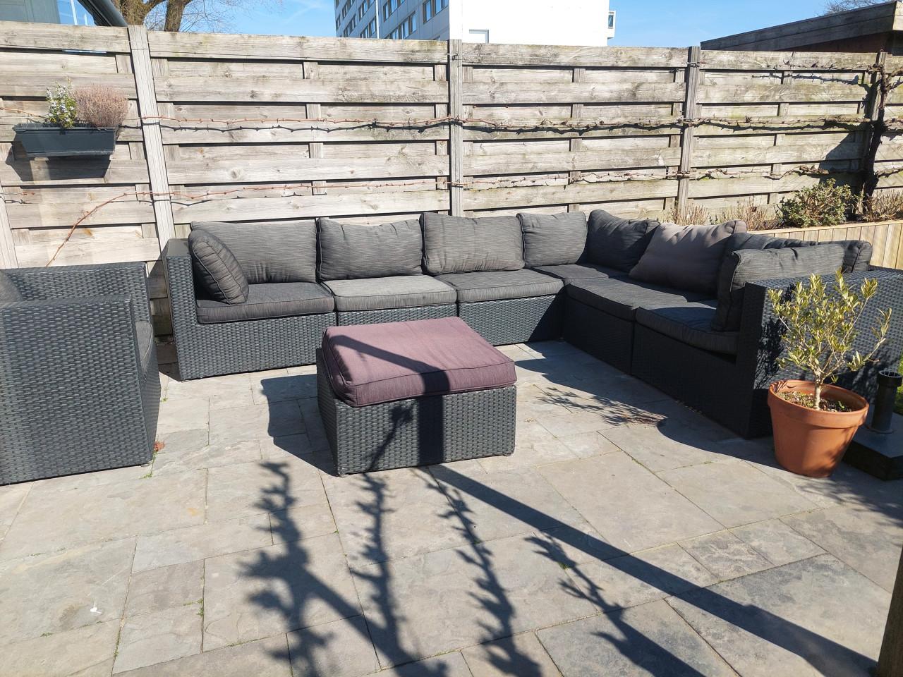 Loungebank met kussens