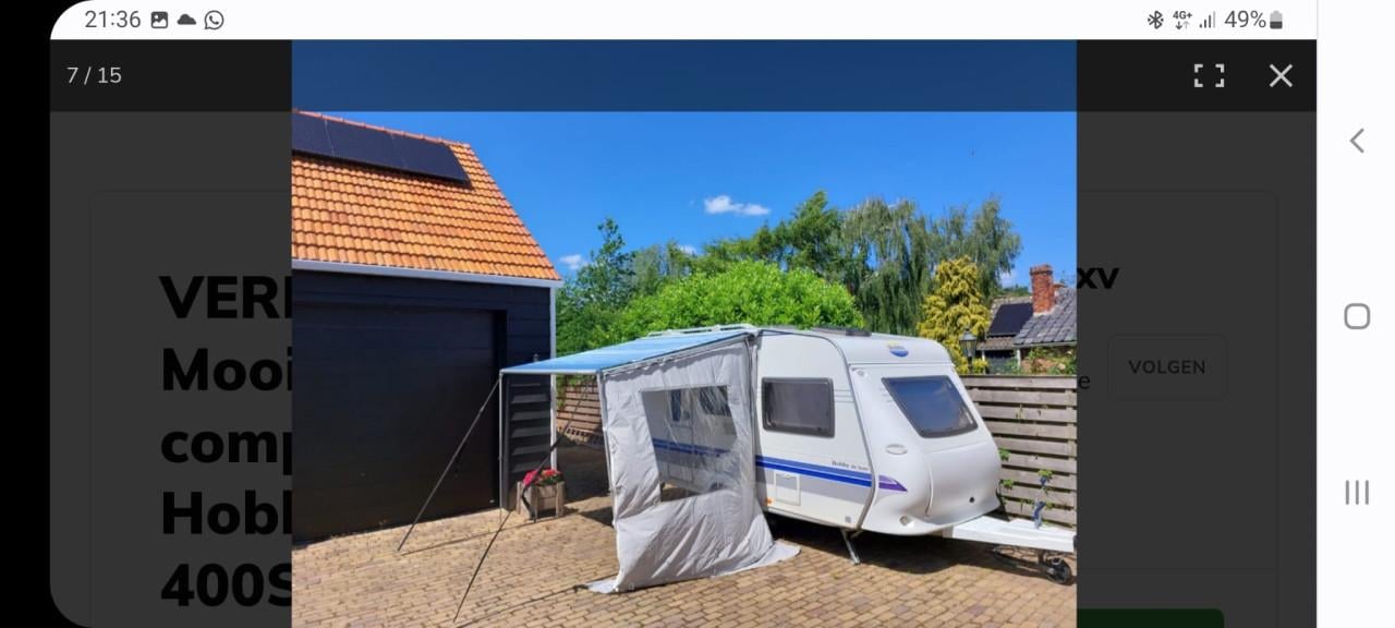 Prachtige caravan: Hobby 400SF de luxe