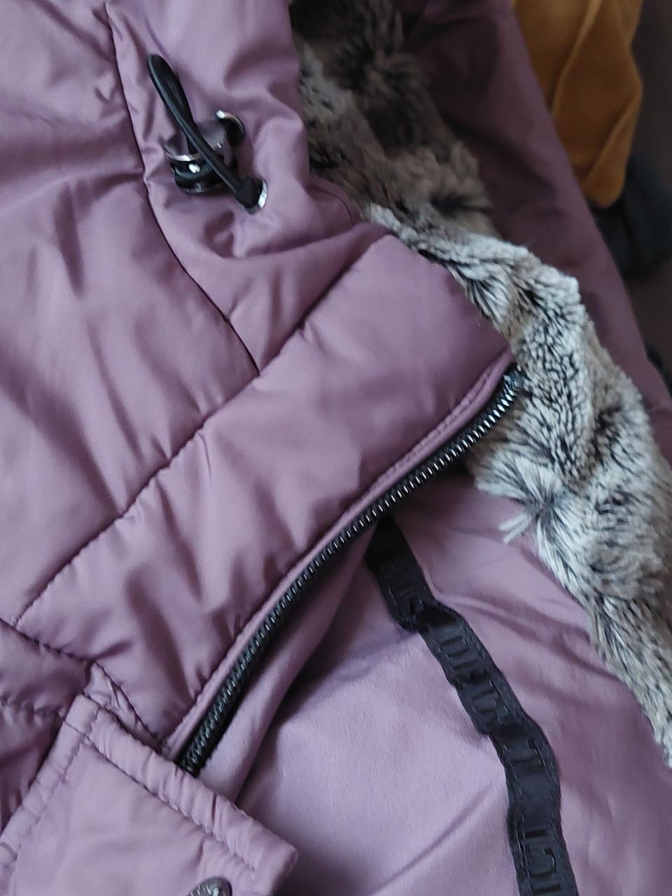 Nieuwe paarse District dames winterjack mt 44