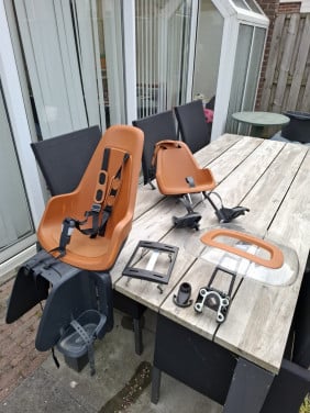 Fietsstoeltjes set voor en achter