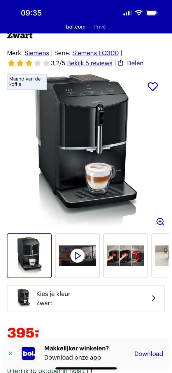 Koffie espressomachine