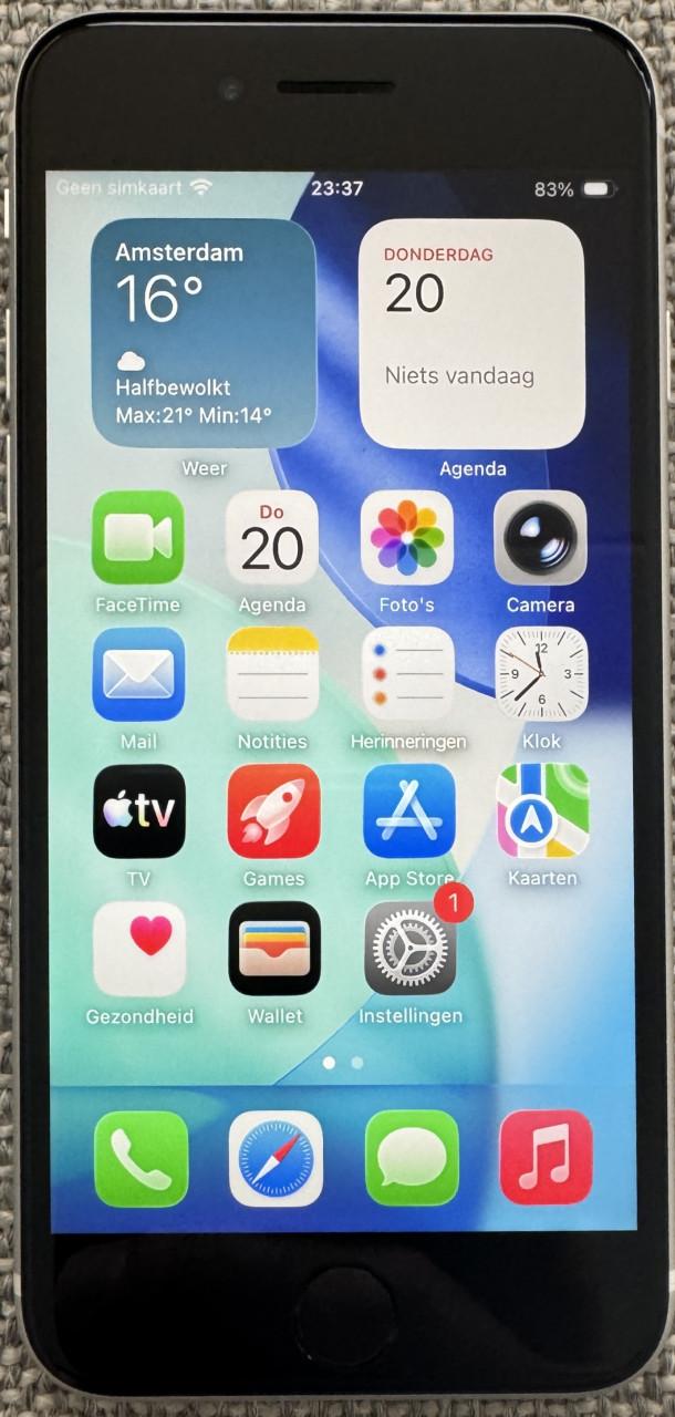 IPhone SE 2022 | 64GB | Starlight | Krasvrij | Doos