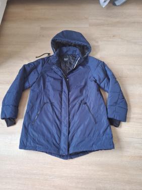 Donkerblauwe winterjas maat 46 nwstaat