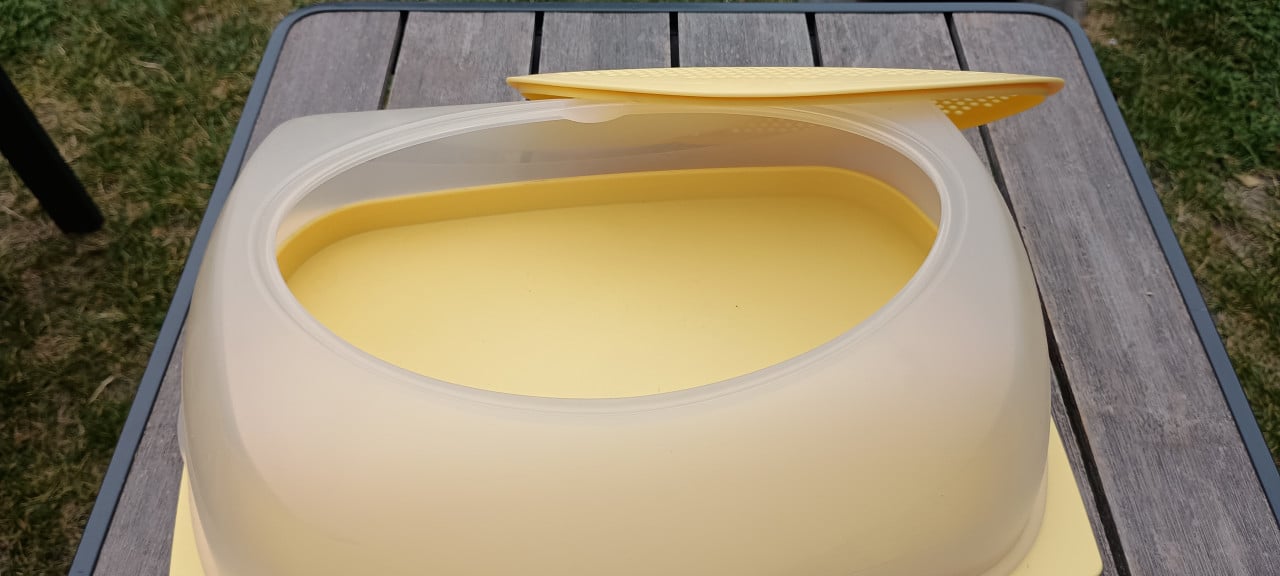 Tupperware grote kaas bewaardoos